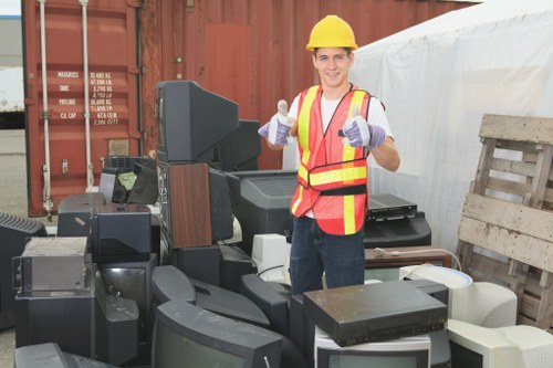 Professional waste removal services in action