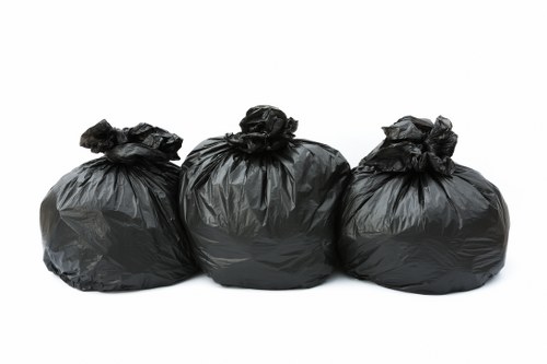 Residents preparing waste for removal in Soho