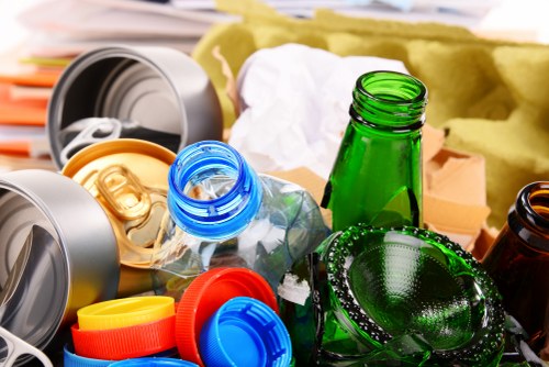 Variety of business waste types in Soho